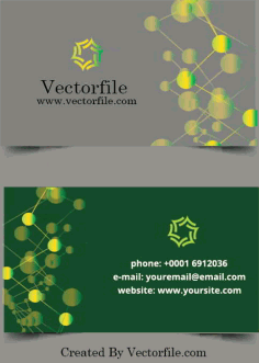 Business Card Template Design, Visiting Card Vector File