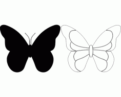 Butterfly 28 Free DXF Vectors File