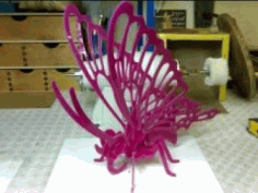 Butterfly Laser Cutting 3D Model free download File DXF File