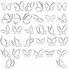 Butterfly vector Pack Design CDR File