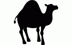 Camel Silhouette vector Free DXF Vectors File