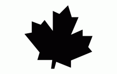 Canadian Maple Leaf Free DXF Vectors File