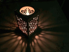 Candle Holder Nightlight Template Laser Cut CDR File