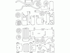 Car Parts Free DXF Vectors File