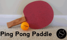Cardboard Ping Pong Game DXF File