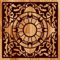 Carved Gift Box Pattern for Laser Cut CDR File