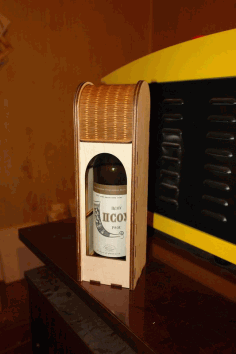 Carved Wooden Wine Box DXF File