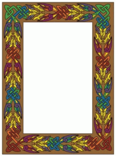 Celtic Frame Pattern, Photo Frame, Wall Frame Design, Frame Patteren Vector File
