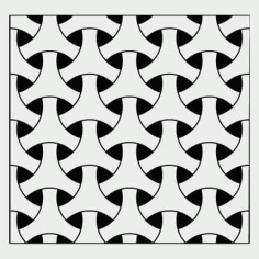 Celtic Repeating Geometric Pattern, Laser Cut Grill Pattern Vector File
