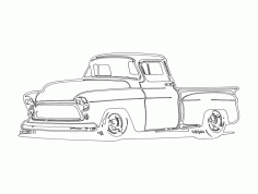 Chevey Truck Laser Cut DXF File