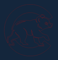 Chicago Cubs DXF Vectors File