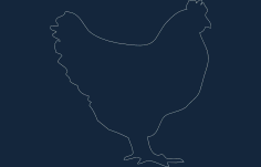 Chicken Free Dxf File For Cnc DXF Vectors File