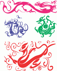 Chinese Dragon Vector free CDR Vectors File