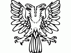 Cift Basli Kartal Free Dxf File For Cnc DXF Vectors File