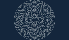 Circular maze 50×5 O.dxf DXF File
