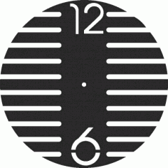 Classic Digital Wall Clock Frame CDR File