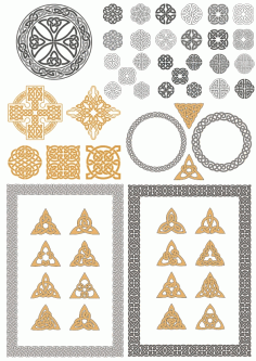 Classic Vinyl Mandala Patterns CDR File