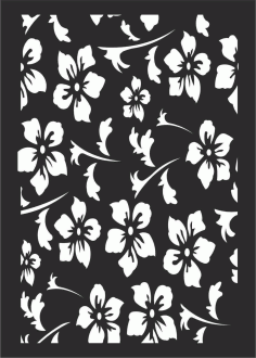 Classical Grill Screen Panel DXF File