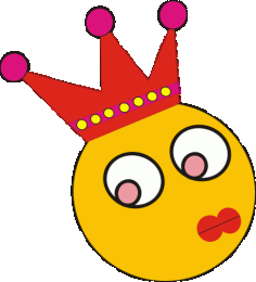 Clipart Smiley Crown Vector SVG File