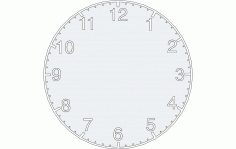 Clock Design Free Dxf File For Cnc DXF Vectors File
