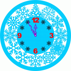 Clock Silhouette CDR File