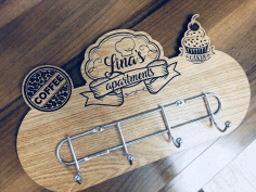 Clothes Hanger Decor Laser Cut Free CDR File