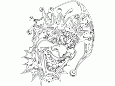 Clown Design 02 full Free Download DXF File