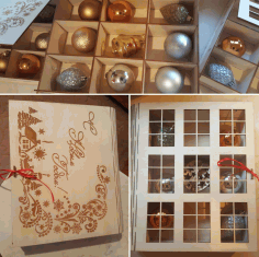 CNC Laser Cut Book Gift Box For Christmas Toys Free CDR File