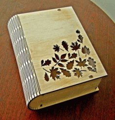 CNC Laser Cut Design Book Box CDR File