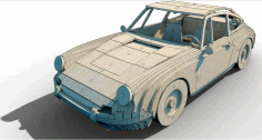 CNC Laser Cut Design Car CDR File