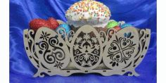 CNC Laser Cut Easter Basket DXF File