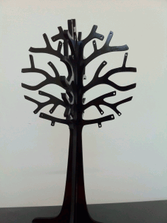 CNC Laser Cut Jewelry Tree 3mm Free DXF File