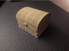 CNC Laser Cut Plywood Wedding Ring Box DXF File