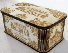 CNC Laser Cut Souvenir Box CDR File