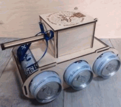 CNC Laser Cut Tank Beer Holder CDR File