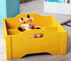 CNC Laser Cut Toy Storage Box Free CDR Vectors File