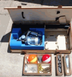 CNC Laser Cut Travel Tackle Box CDR File