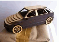CNC Laser Cut Wooden Car Model Free Vectors Art CDR File