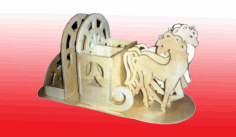 CNC Laser Cut Wooden Pen Holder Stand CDR File