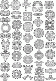 Collection Of Celtic Knot Patterns CDR File