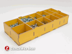 Compartment Storage Box DXF File