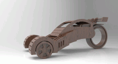 Concept Car 3D Puzzle Free CDR Vectors File