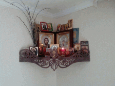 Corner Shelf Laser Cut CDR File