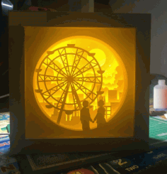 Couple with Ferris Light Box Therapy Lamp CDR File