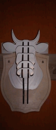 Cow Head Puzzle CDR File