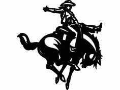 Cowboy Free Dxf File For Cnc DXF Vectors File