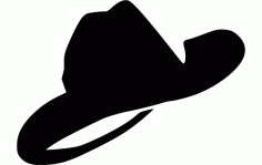 Cowboy Hat Free DXF Vectors File