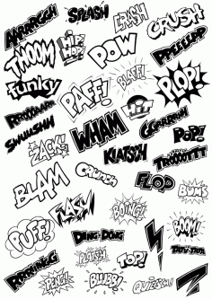 Crash Cartoon Stickers CDR Vectors File