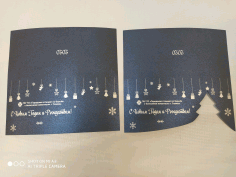 Custom Postcard Laser Cut CDR File