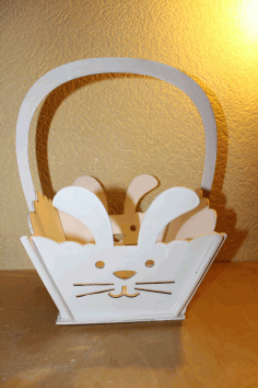 Cute Bunny Basket CDR File